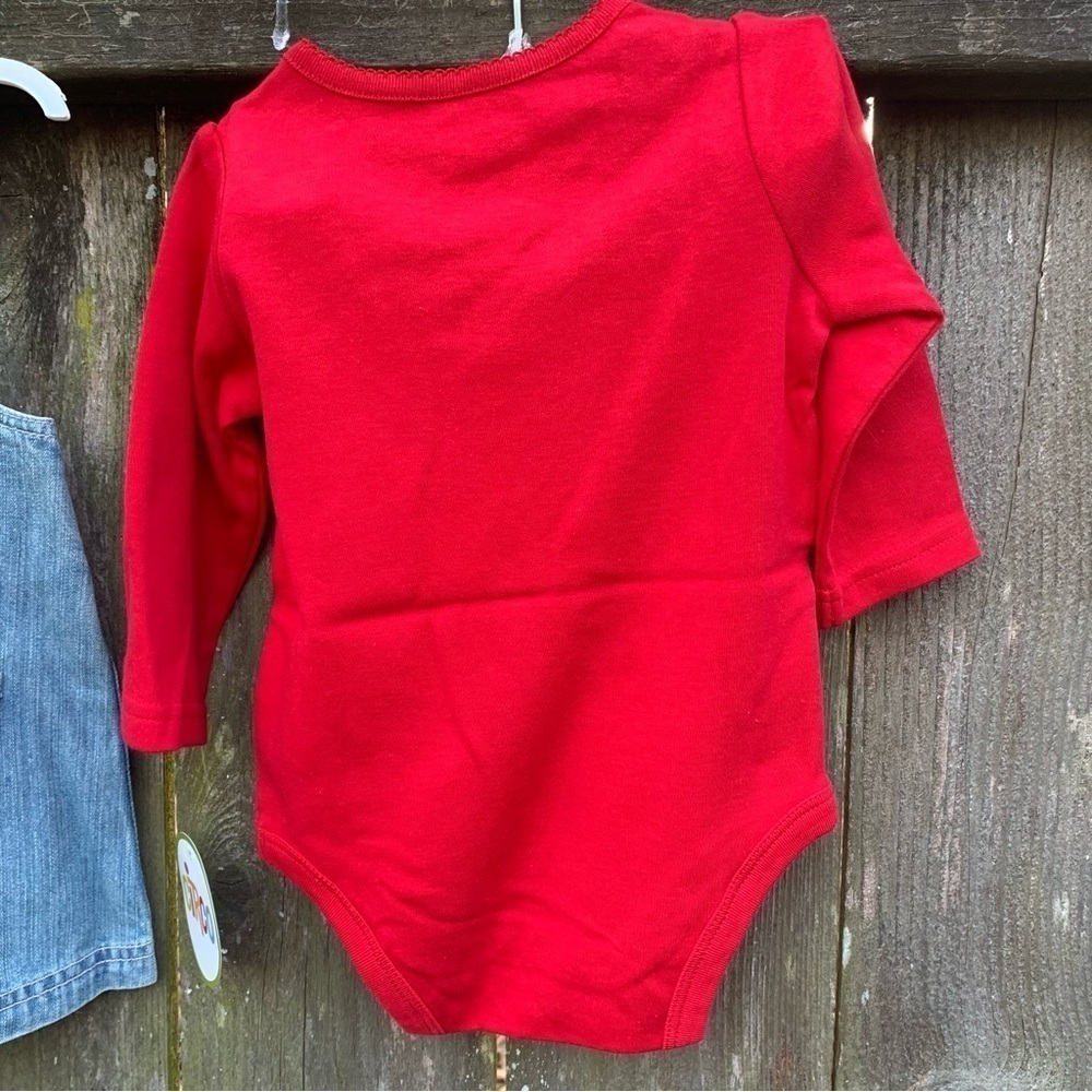 CIRCO outfit bundle Denim overall jumper dress bodysuit sleeper set spring fall - Picture 7 of 12